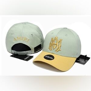 AMIRI Mint and Mustard Cap